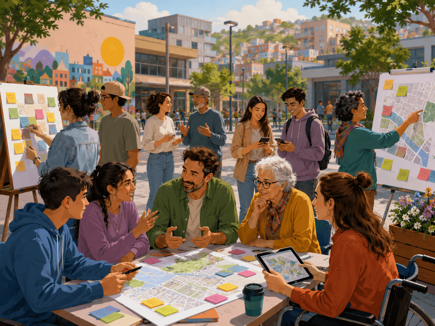 Ciudad y territorio conectados mediante participación ciudadana